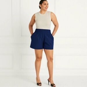 Hill House Livie Navy Blue High Waisted Nap Shorts Size M